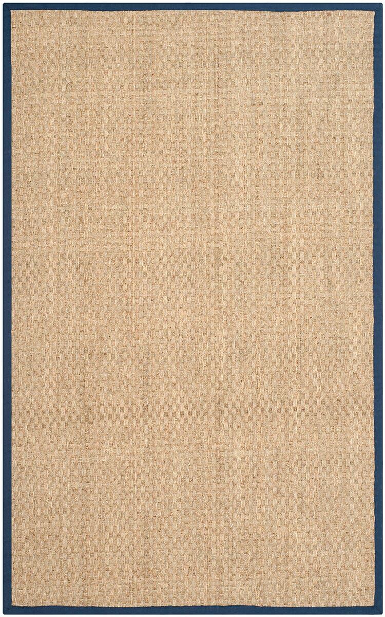 Safavieh Natural Fiber nf114e Natural / Blue Rugs.