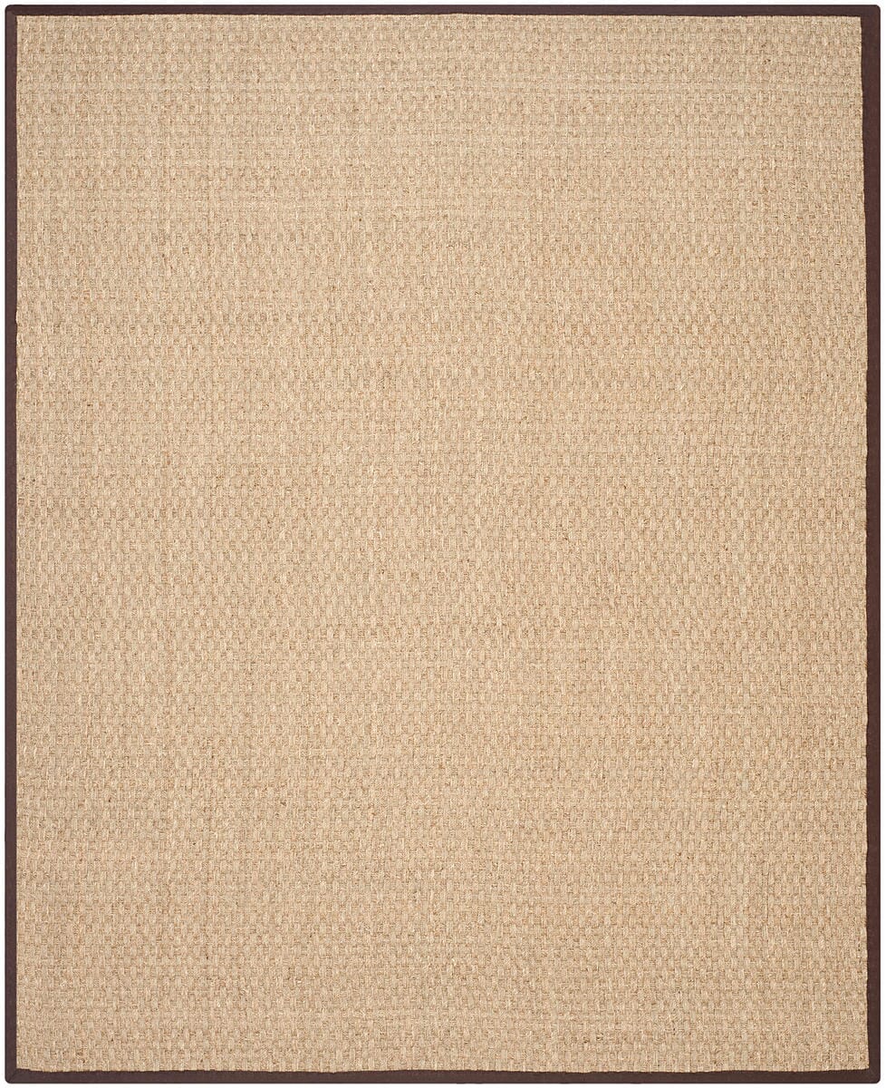Safavieh Natural Fiber Nf114K Natural / Dark Brown Rugs.