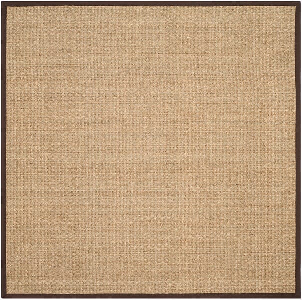 Safavieh Natural Fiber Nf114K Natural / Dark Brown Rugs.