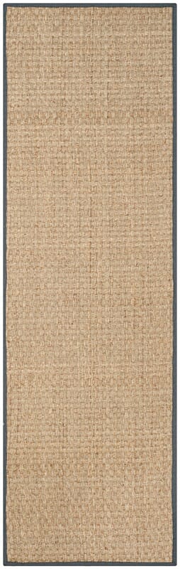 Safavieh Natural Fiber Nf114Q Natural / Dark Grey Rugs.