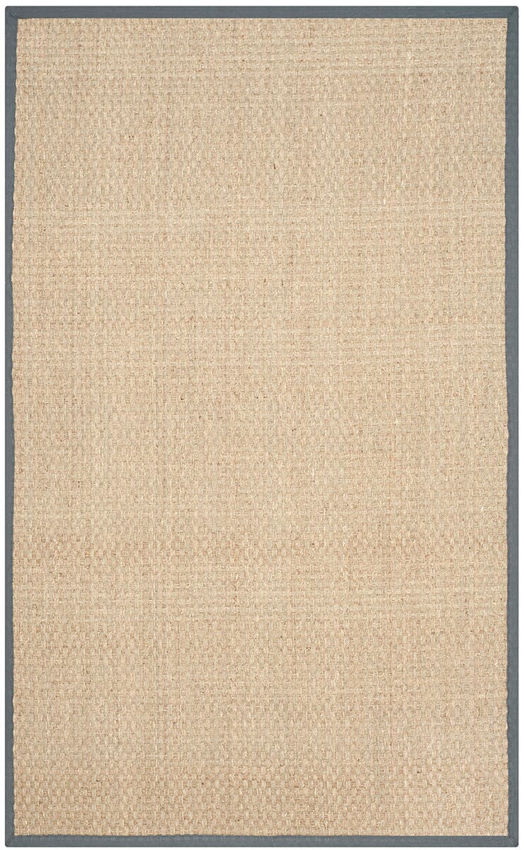 Safavieh Natural Fiber Nf114Q Natural / Dark Grey Rugs.