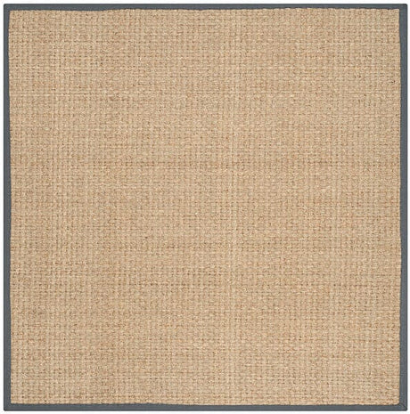 Safavieh Natural Fiber Nf114Q Natural / Dark Grey Rugs.