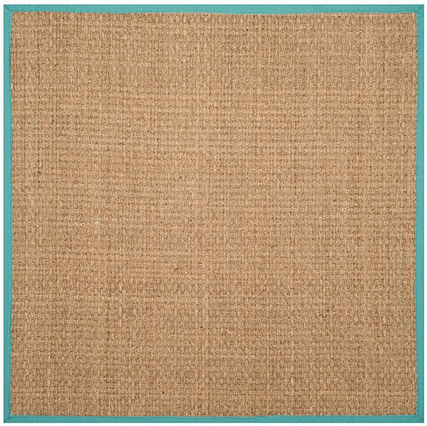 Safavieh Natural Fiber Nf114R Natural / Teal Rugs.