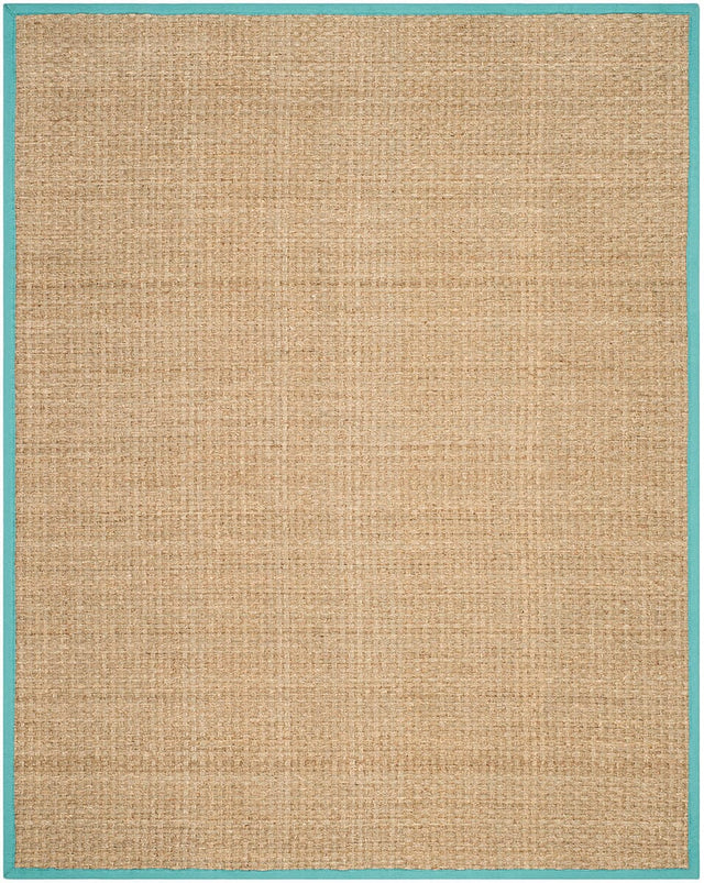 Safavieh Natural Fiber Nf114R Natural / Teal Rugs.