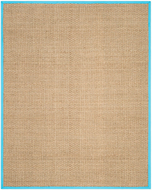 Safavieh Natural Fiber Nf114S Natural / Turquoise Rugs.