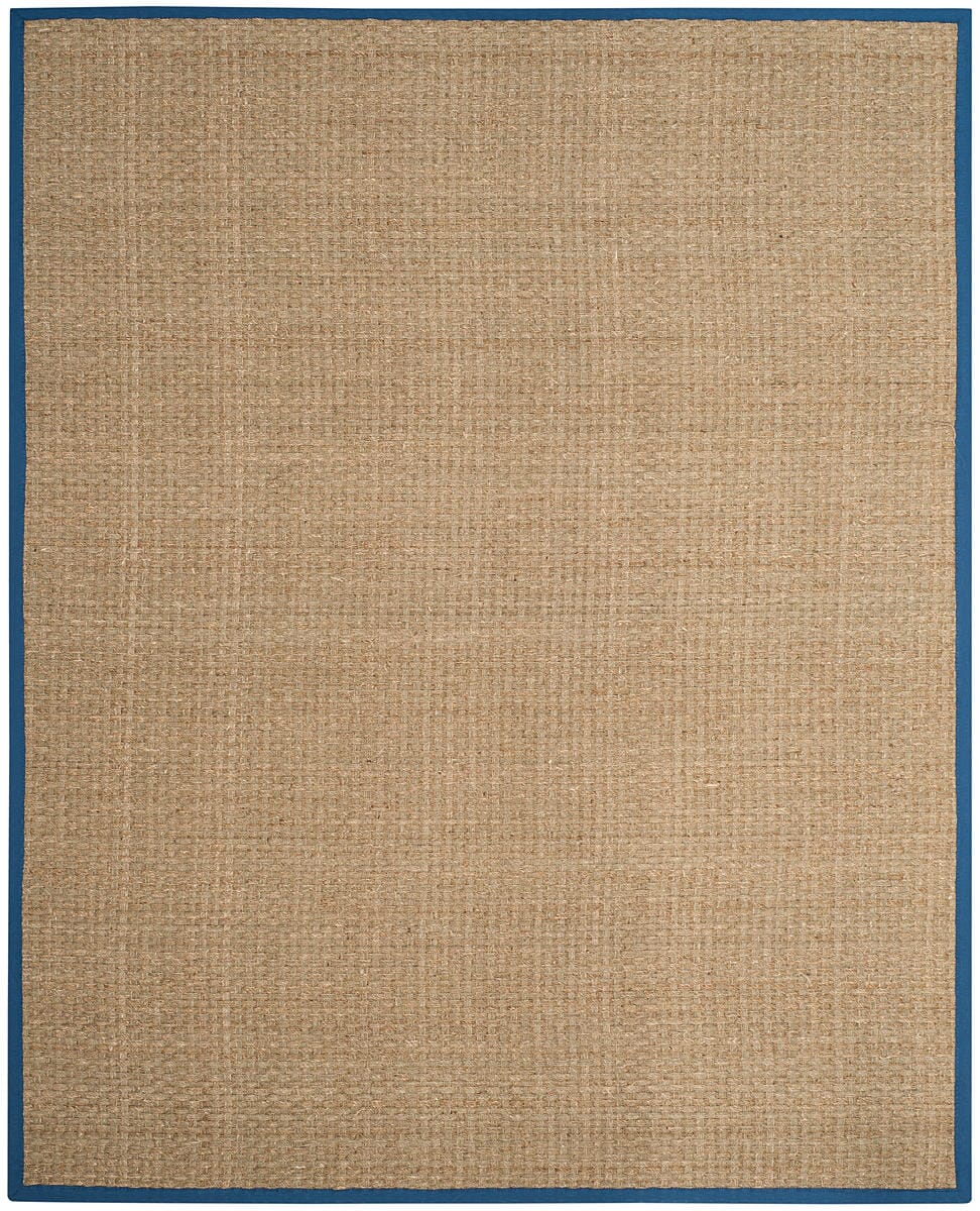 Safavieh Natural Fiber Nf114T Natural / Navy Rugs.