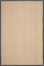 Safavieh Natural Fiber nf115c Natural / Black Rugs.