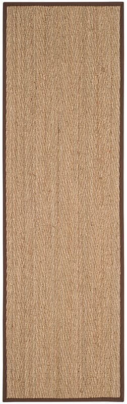 Safavieh Natural Fiber Nf115K Natural / Dark Brown Rugs.