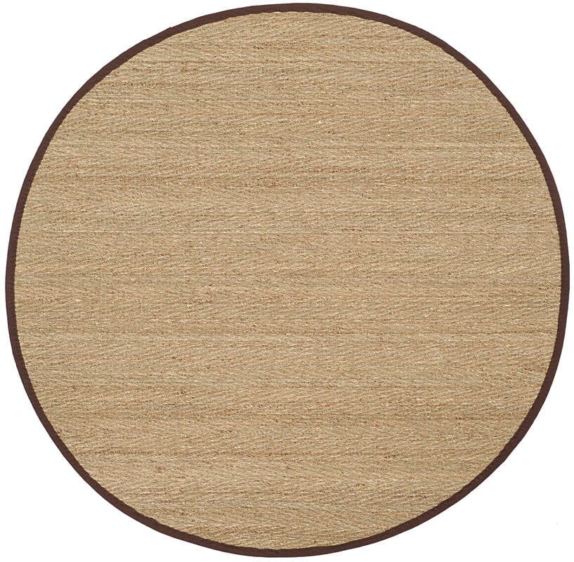 Safavieh Natural Fiber Nf115K Natural / Dark Brown Rugs.