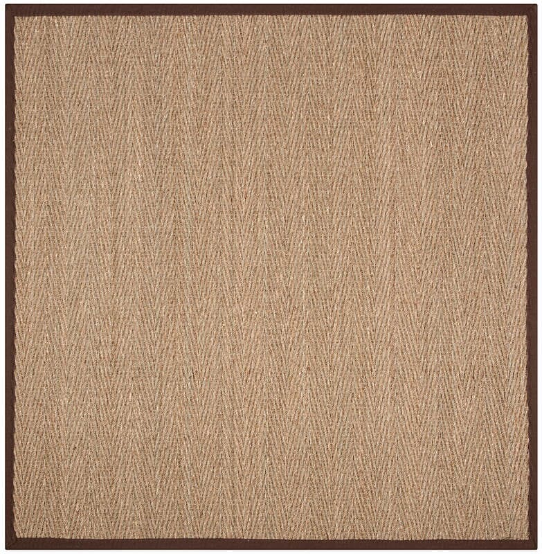Safavieh Natural Fiber Nf115K Natural / Dark Brown Rugs.