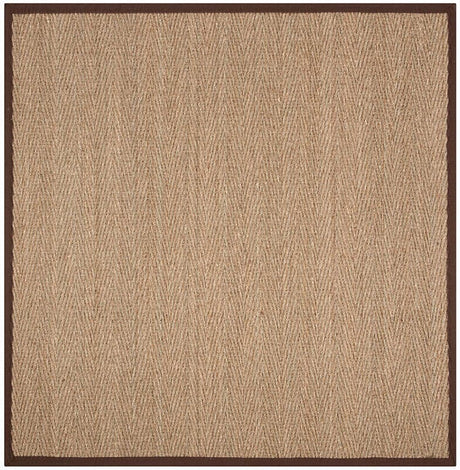 Safavieh Natural Fiber Nf115K Natural / Dark Brown Rugs.