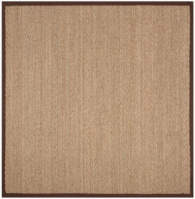 Safavieh Natural Fiber Nf115K Natural / Dark Brown Rugs.