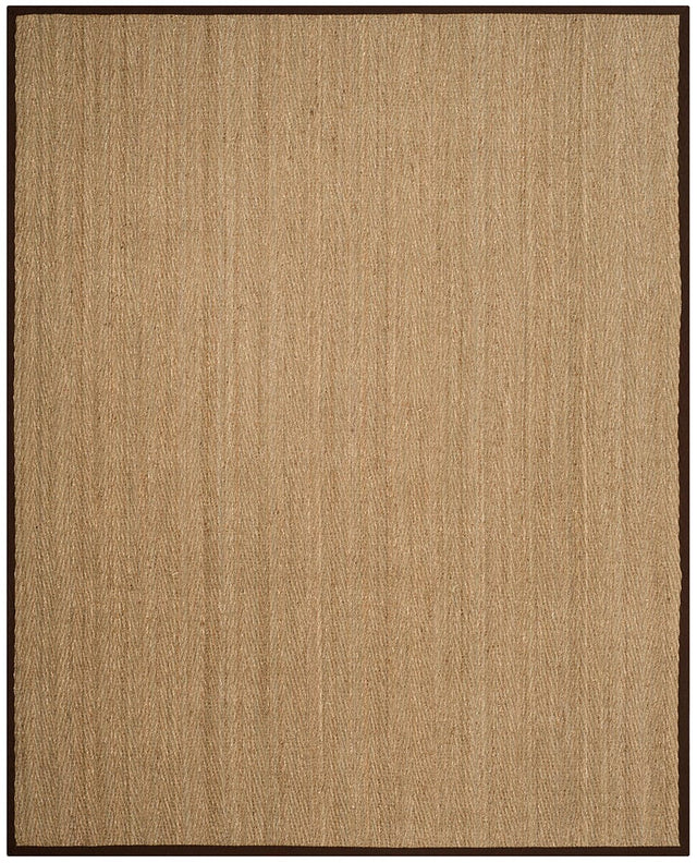 Safavieh Natural Fiber Nf115K Natural / Dark Brown Rugs.