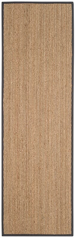 Safavieh Natural Fiber Nf115Q Natural / Dark Grey Rugs.