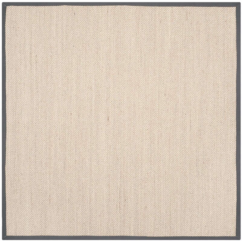Safavieh Natural Fiber Nf143D Marble / Dark Grey Rugs.