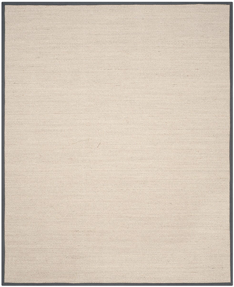 Safavieh Natural Fiber Nf143D Marble / Dark Grey Rugs.