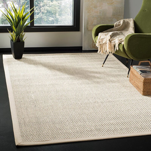 Safavieh Natural Fiber Nf150B Black / Ivory Rugs.