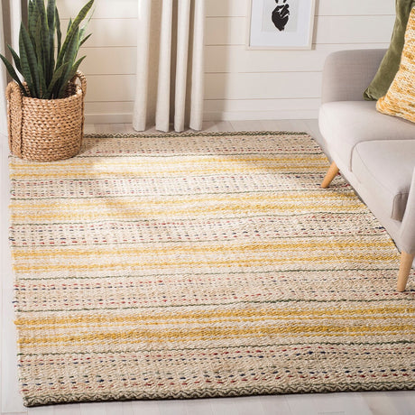 Safavieh Natural Fiber Nf202A Ivory/Gold Rug.