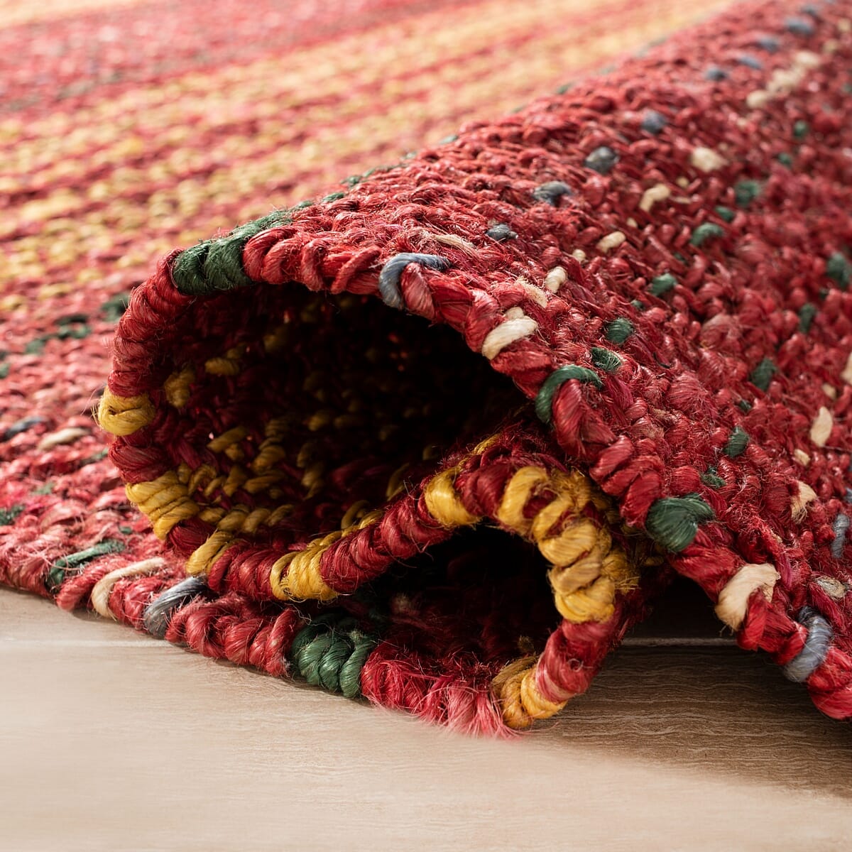 Safavieh Natural Fiber Nf202Q Red / Gold Rugs.