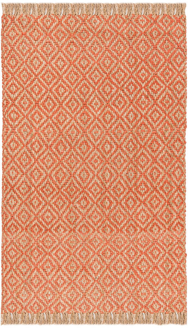 Safavieh Natural Fiber Nf266B Orange / Natural Rugs.