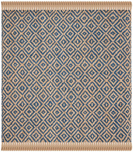 Safavieh Natural Fiber Nf266D Tropical Blue / Natural Rugs.
