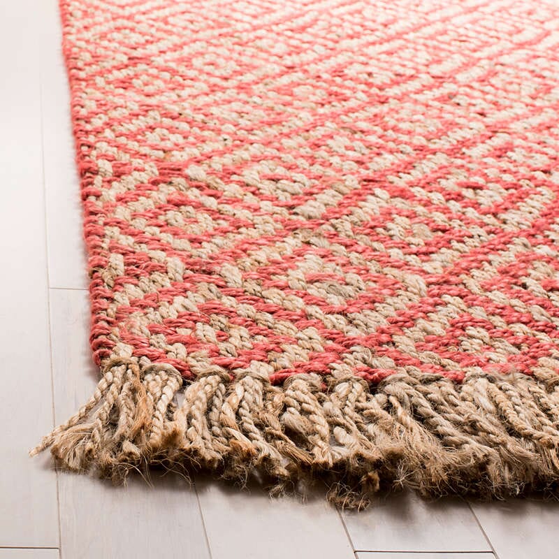 Safavieh Natural Fiber Nf266G Fuchsia / Natural Rugs.