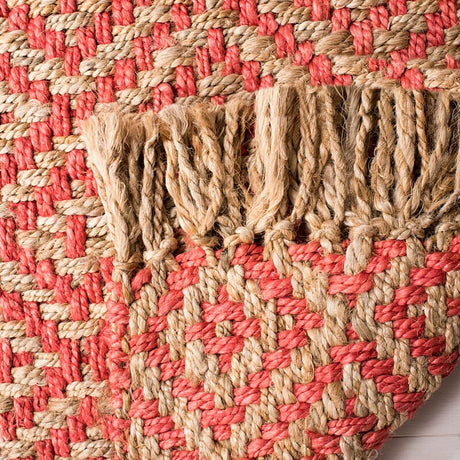 Safavieh Natural Fiber Nf266G Fuchsia / Natural Rugs.