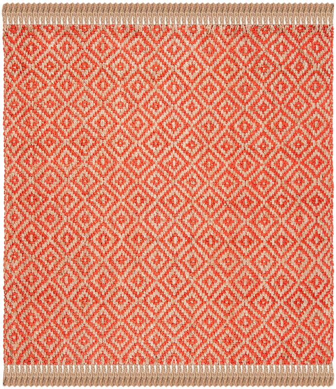 Safavieh Natural Fiber Nf266G Fuchsia / Natural Rugs.