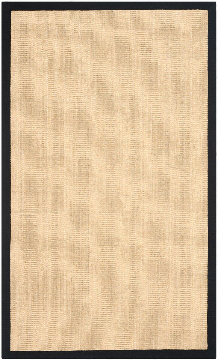 Safavieh Natural Fiber Nf441A Maize / Black Rugs.