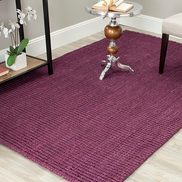 Safavieh Natural Fiber Nf447B Purple Rugs.