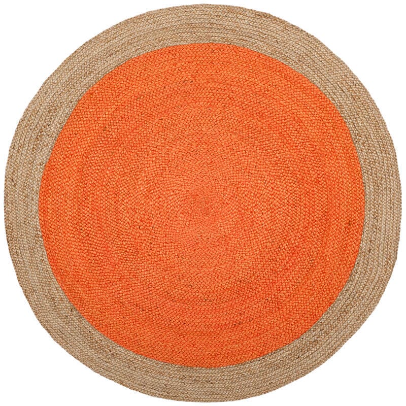Safavieh Natural Fiber Nf801B Orange/Natural Rug.
