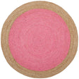 Safavieh Natural Fiber Nf801P Pink/Natural Rug.