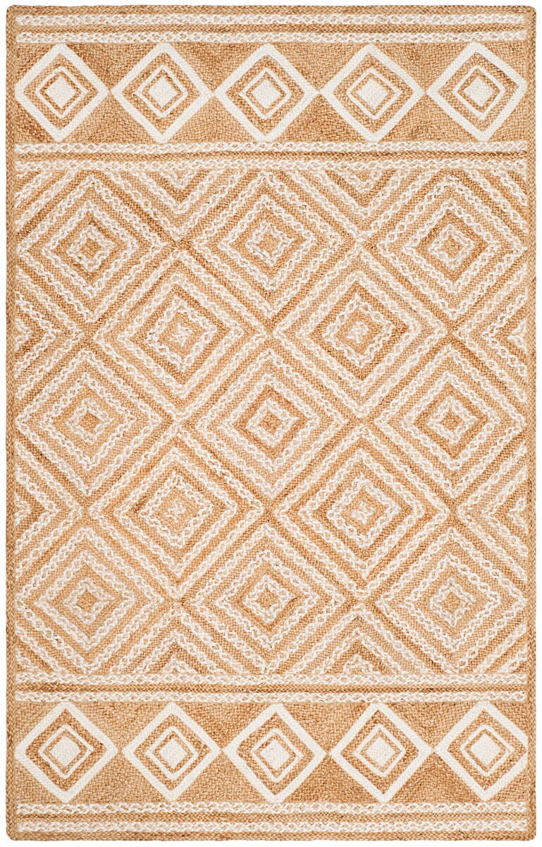Safavieh Natural Fiber Nf880B Natural / Ivory Rugs.