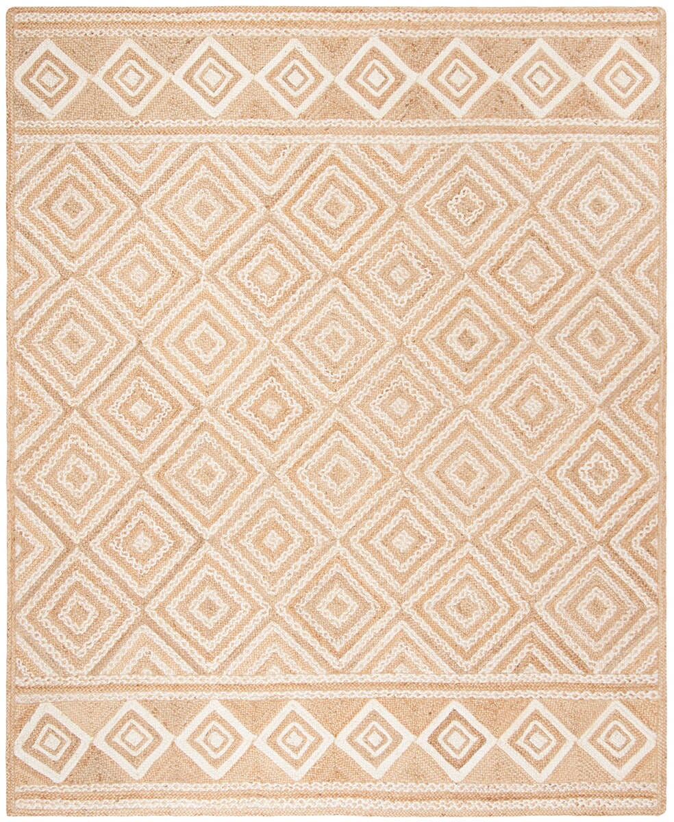 Safavieh Natural Fiber Nf880B Natural / Ivory Rugs.