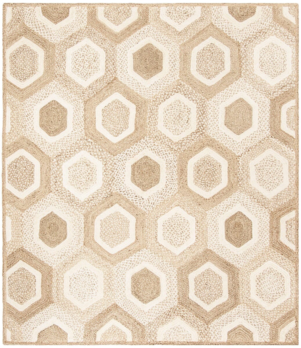 Safavieh Natural Fiber Nf881F Grey / Ivory Rugs.