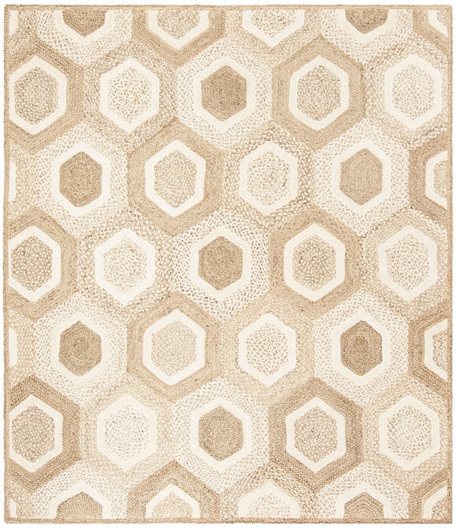 Safavieh Natural Fiber Nf881F Grey / Ivory Rugs.