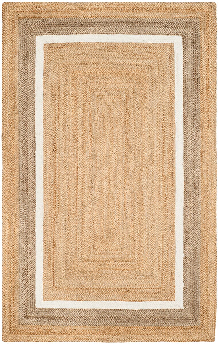 Safavieh Natural Fiber Nf883B Natural/Grey/Ivory Rug.