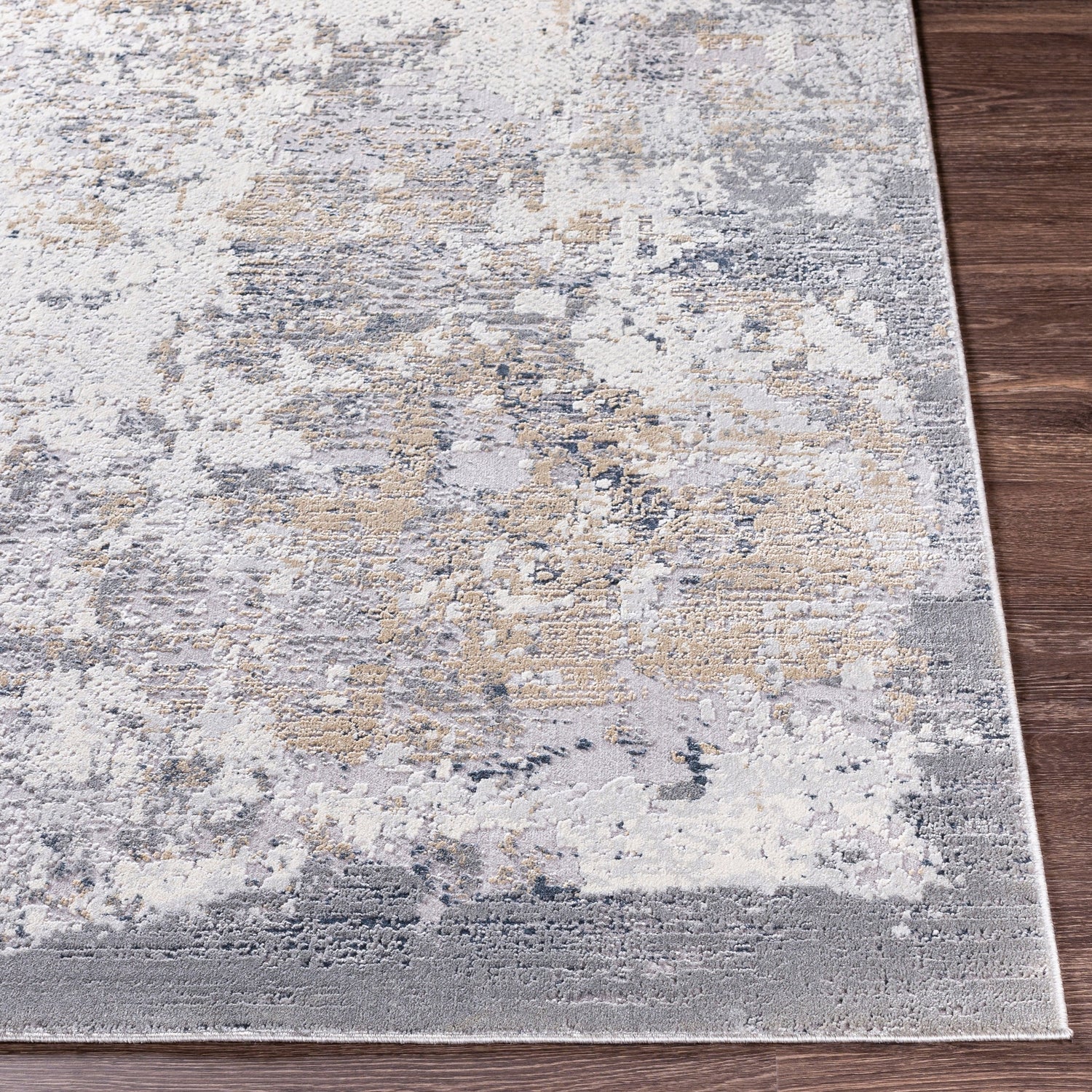 Surya Norland Nld-2301 Light Gray, Charcoal, Cream, Khaki Rugs.