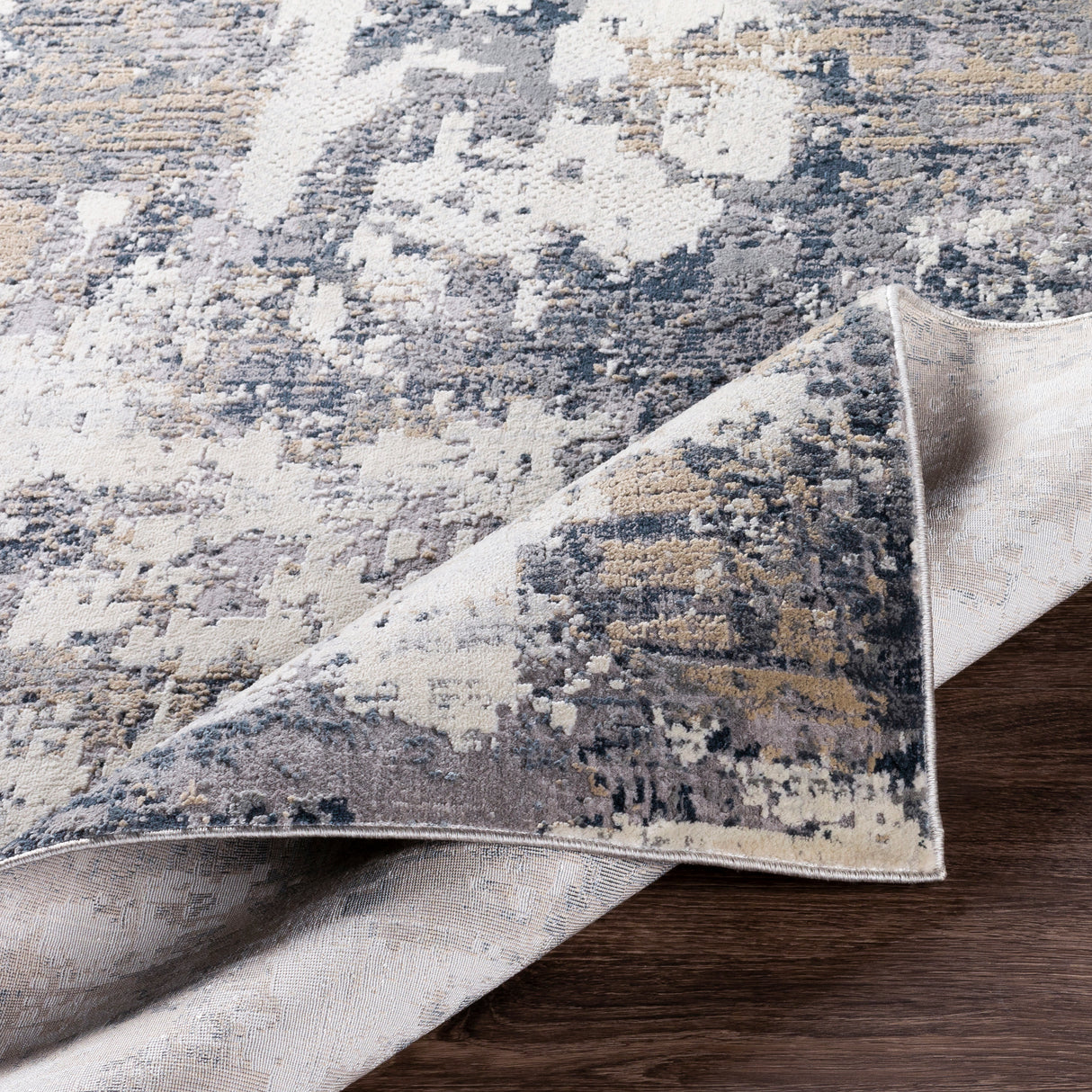 Surya Norland Nld-2304 Light Gray, Charcoal, Navy, Butter Rugs.