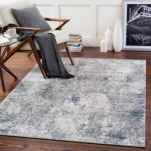 Surya Norland Nld-2306 Charcoal, Light Gray, Navy, Cream Rugs.