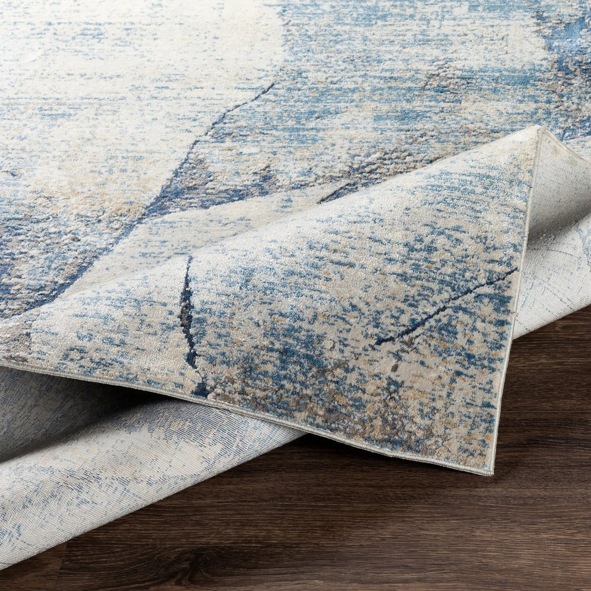 Surya Norland Nld-2309 Light Gray, Charcoal, Butter, Denim Rugs.