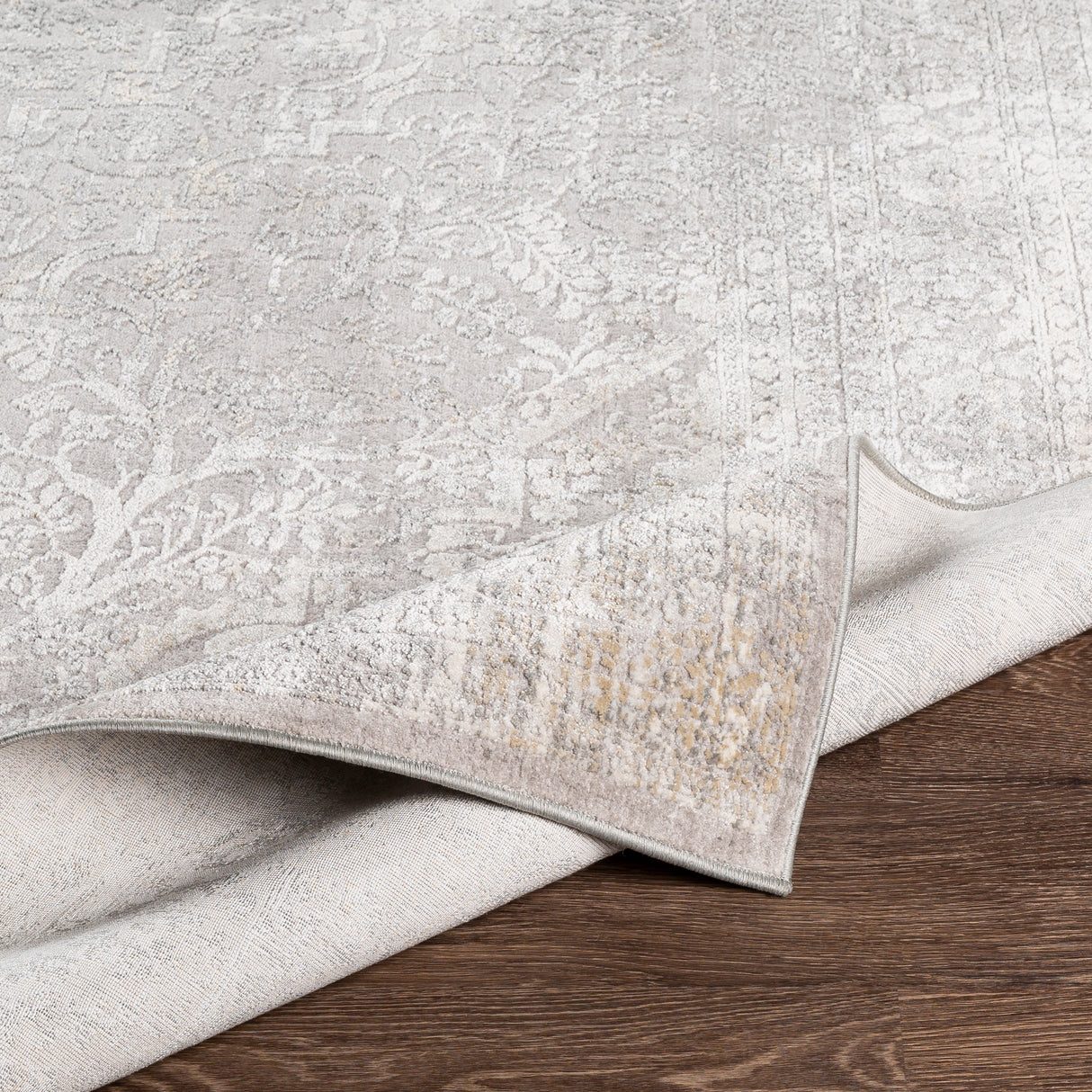 Surya Norland Nld-2313 Medium Gray, Cream, Khaki Rugs.