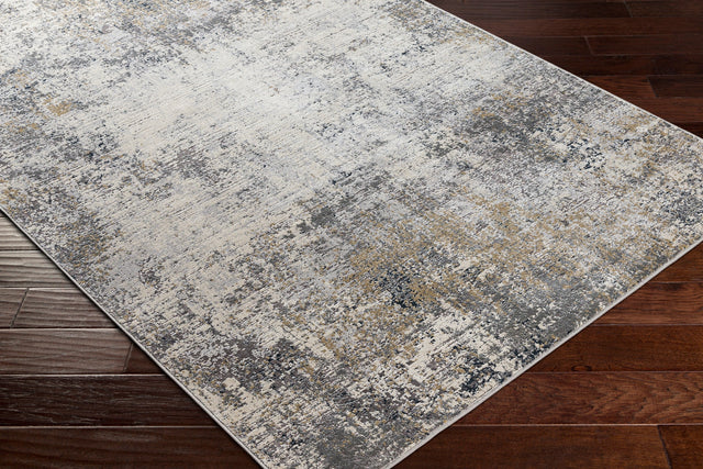Surya Norland Nld-2314 Medium Gray, Charcoal, Cream, Beige Rugs.