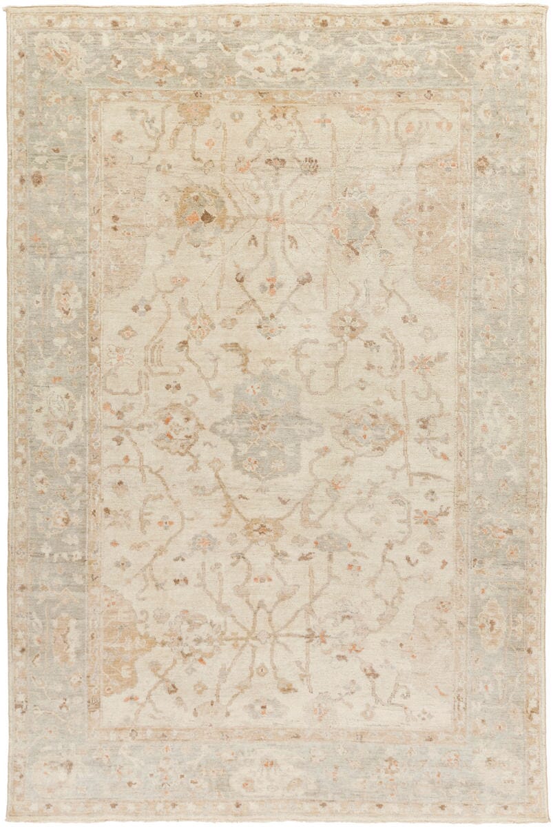 Surya Normandy Noy-8002 Light Gray / Sea Foam / Ivory Rugs.