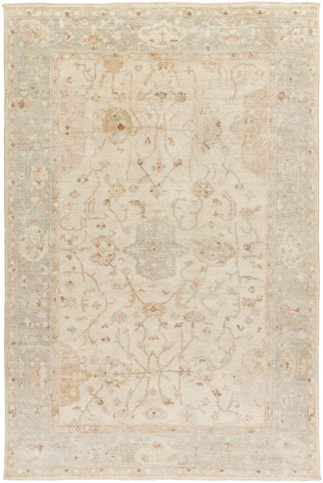 Surya Normandy Noy-8002 Light Gray / Sea Foam / Ivory Rugs.