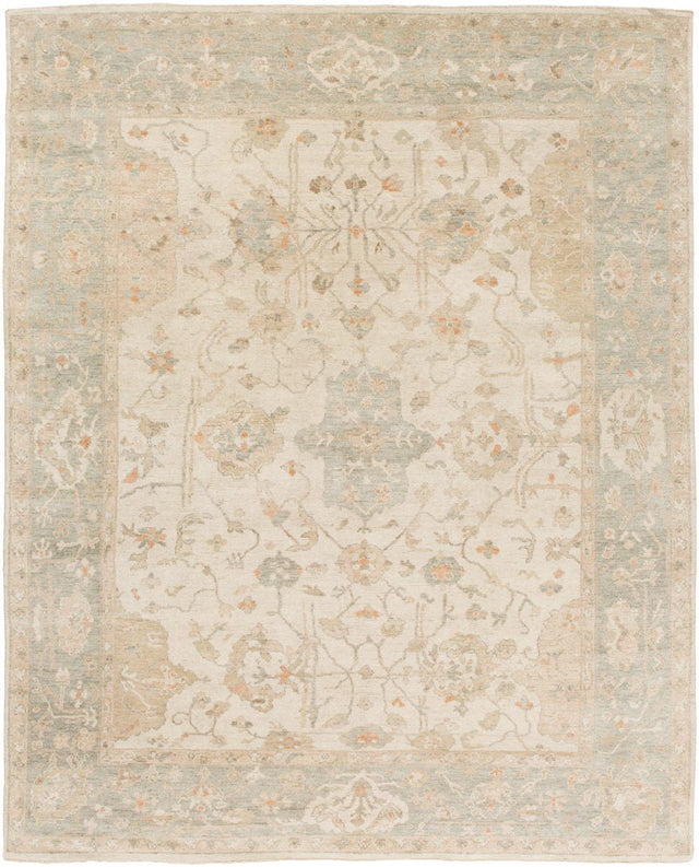 Surya Normandy Noy-8002 Light Gray / Sea Foam / Ivory Rugs.