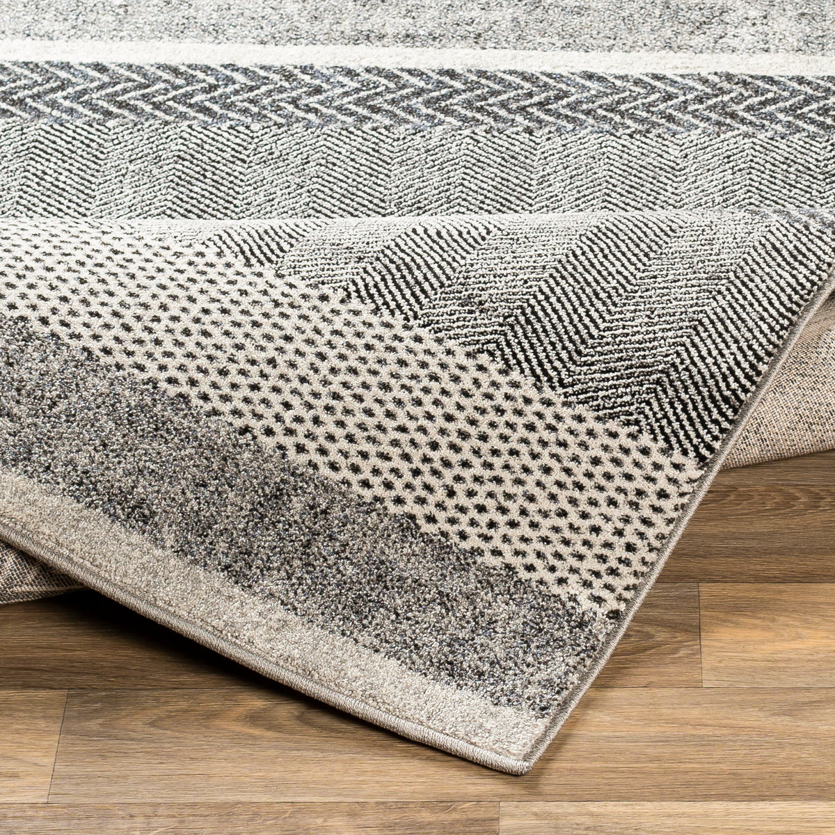 Surya Nepali Npi-2303 Black, Gray Rug.