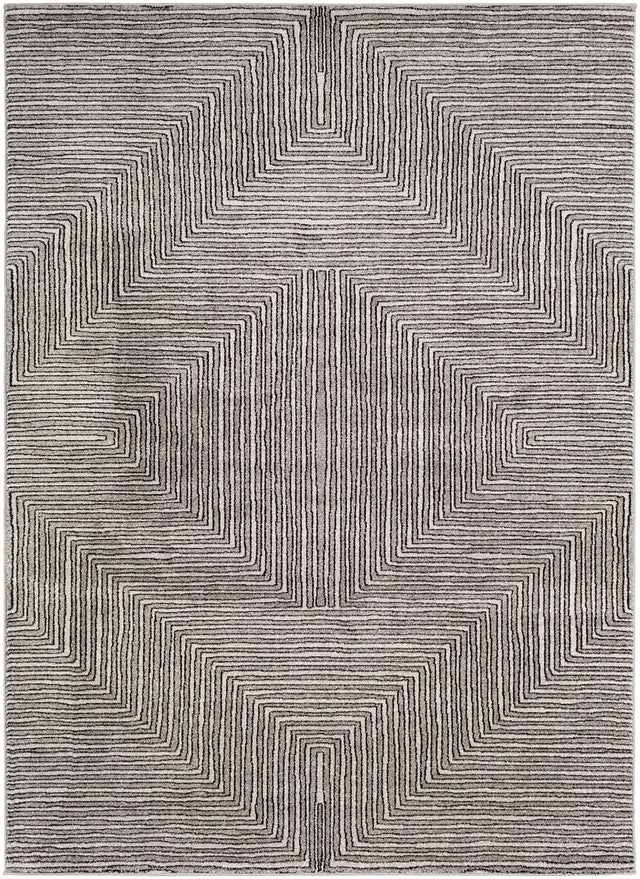 Surya Nepali Npi-2316 Black, Gray Rug.