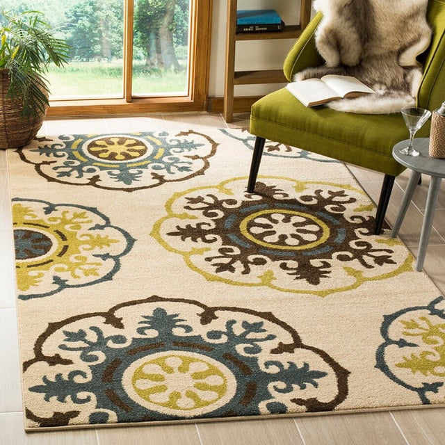 Safavieh Newbury Nwb8699-1265 Ivory / Blue Rugs.