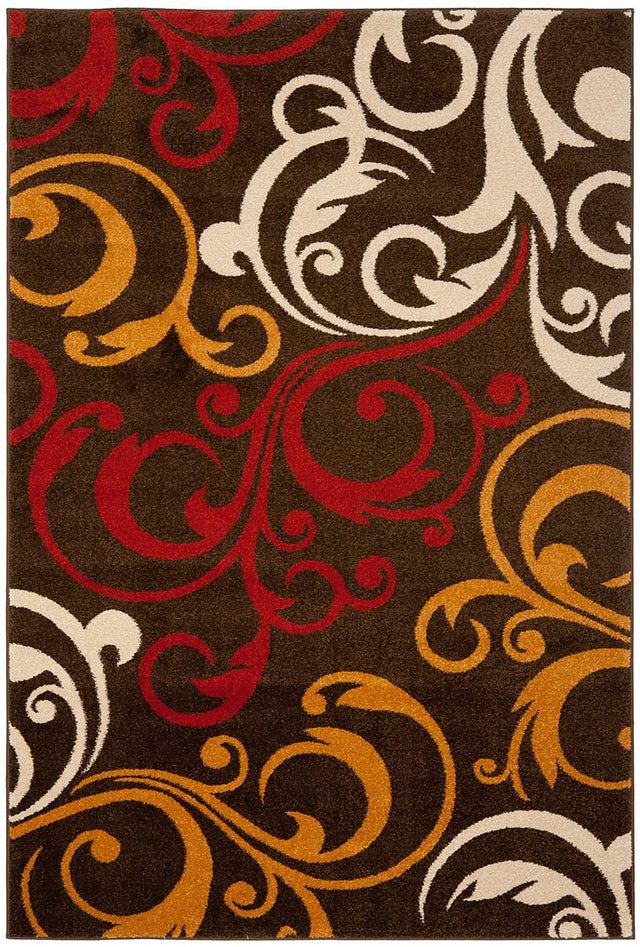 Safavieh Newbury Nwb8703-2520 Brown / Gold Rugs.